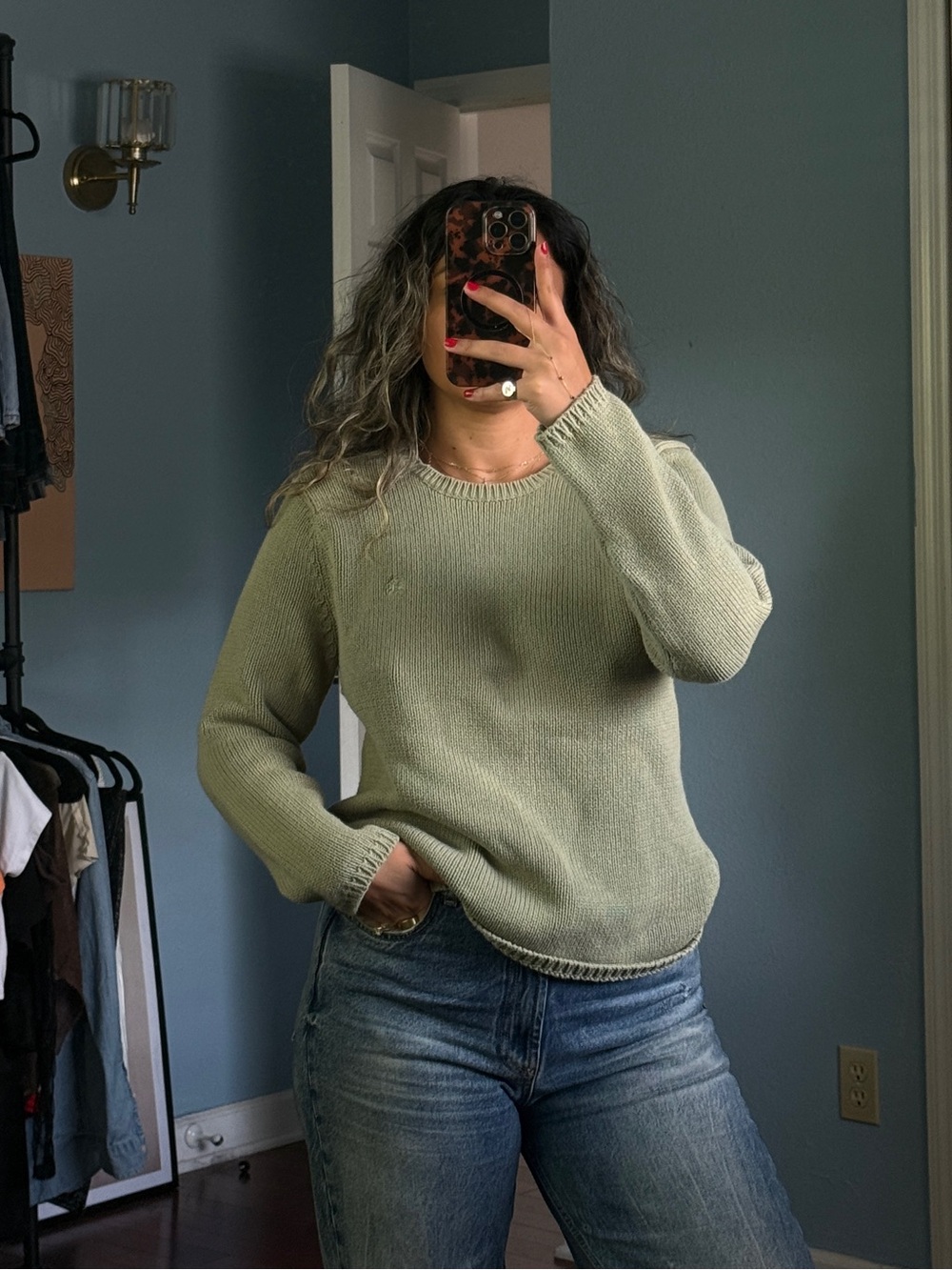 Sage Green Vintage Brooks Brothers Knit